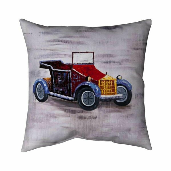 Begin Home Decor 20 x 20 in. Vintage Toy Car-Double Sided Print Indoor Pillow 5541-2020-TR18